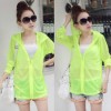  3020 Candy UV Cardigan Clear Blouse Sweater Sun Protection Coat Lucifer Yellow O 