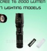  CREE XM L T6 Zoomable 2000 Lumen LED 26650 18650 Flashlight Torch 2013 Newest 