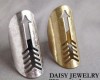  New Brand Wholesale Lots 12 Pcs Fashion Retro Punk Arrow Punk Joint Rings 