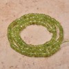  3mm Natural Peridot Gemstone Rondelle Beads Strand 13