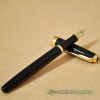  Free Shipping BAOER 388 Black Noblest Golden Medium Fountain Pen New 