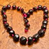  18x14mm Natural Garnet Graduated Gemstone Oval Beads Strand 16 2 3