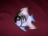  Vintage St Clair Porcelain Angel Fish Wallhanging Ashtray Made in Japan VGC 