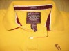  Abercrombie Fitch Golden Yellow Maroon Burgundy Moose Logo Muscle Polo Shirt L 