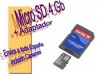  Tarjeta Memoria SanDisk Micro SD SDHC 4GB Adaptador 