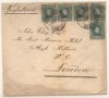  Spain 1902 Cover Comillas to London The Stamps Have Faults Lot 105 