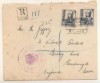  Spain 1938 Censored Registered Cover Bilbao to England Lot 106 