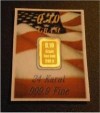  0 1 Gram 1 10 G 999 Fine 24K Solid Gold 1 Gram Silver Pig Bullion Bar 