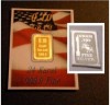  0 1 Gram 1 10 G 999 Fine 24K Solid Gold 1 Gram Silver Cancer Bullion Bar 