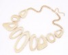  Hot New Design Popular Shining Unique Hollow Ellipse Irregular Necklace 