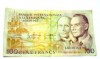  Banknote Luxemburg 100 Francs A 0030362 4QM3157 