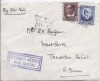  Spain Civil War Nationalist 1937 Airmail Cover Mallorca to UK from UK SHIP 