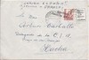  Spain Civil War Nationalist 1937 Minas de Riotinto Censor Cover with Label 