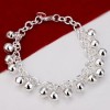  High Quality Wholesale 2013 Beautiful 925Silver Jewelry Clatter Bangle Bracelet 