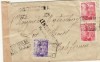  1940 Spain Censored Registered Cover Valcarlos to Los Alamos CA 680 2 693 D 