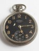  Antique Vintage Ingersoll Crown Black Military Dial Pocket Watch 