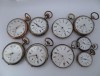  9 Taschenuhren Silber Pocket Watch Taschenuhr 