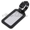  5X Black Luggage Tags Labels Strap Name Address ID Suitcase BAG Baggage Travel 