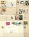  Spain Local Espana TAX Stamps ON 7 Spanish Covers 1974 75 