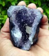  Amazing Calcite on Amethyst Matrix in Geode 