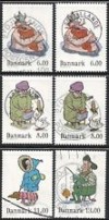  Denmark 2011 Vintereventyr Complete SET With Different Perfs Used 