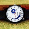  1pcs New Simply Stylish Black Soft Silicone Men Cuff Sports Watch W13 BL 