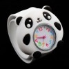  Children's Kids Panda Bendable Strap Slap Rubber Boy Girl Sports Wrist Watch 