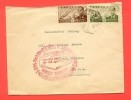  1947 Spain Air Mails on Cover Large Cervantes Correo Aero Red Wreath Cancel 