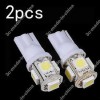  2X New T10 5050 W5W 5 SMD 194 168 LED White Car Side Wedge Tail Light Lamp Pro 