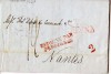  Spain 1837 FLD Letter Barcelona to Nantex Has Espagne Par Perpignan Entry 