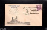  USS Oklahoma BB 37 Squadron 40T Cadiz Spain Hebert Cachet Sunk 1941 