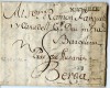  France 1769 3 PGE FLD Ltr w Script Inside Marseille Has Hand STMP Marseille Frnt 