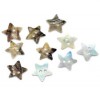  100 Mother of Pearl Star Sewing Buttons Scrapbooking 