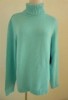  New Lauren Ralph Lauren 100 Cotton Aquamarine Blue Turtleneck Sweater Sz XL 