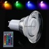  Ultra Bright GU10 4W 5W RGB LED Spotlight Bulb Lamp 24Key IR Remote Colorful 