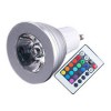  GU10 3W RGB LED Bulb Lamp Spot Light 16 Color 85 265V 24 Key IR Remot Control 