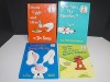  Book Lot 4 Dr Seuss I Can Read Books Green Eggs Mother Sesame Street Bunny HC 