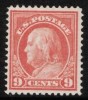  0921 US 415 1912 14 9C Franklin SLW Perf 12 MLH Stamp 