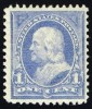  Ckstamps US Stamp Collection Scott 246 1c Franklin 1894 Mint NH OG CV$90 