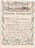  1943 Xmas Airgraph Form Mumbles to M E F Redirected Heavily Folded S1545 