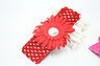  Fashion and Cute Kids Hairband with Big Flower Free Shipping in Red C 