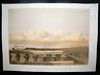  David Roberts Egypt 1847 LG Folio Lybian Chain of Mountains from Temple Luxor 