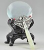  Jade Tibet Silver Coral Chinese Old Handwork Tibet Dragon Magnifying Glass ☆☆☆☆☆ 