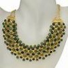  18K Gold Plated GP Neon Acrylic Party Statement Bib Pendant Necklace LXF21K01 