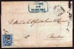  Historia Postal de España Bonita Carta Circulada Desde PAMPLONA A Barcelona 