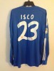  New Real Madrid ISCO 2013 2014 Away Blue Long Sleeve Jersey Large 