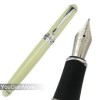  JINHAO 750 Ivory Satin Medium 18KGP Fountain Pen Silver Trim New 