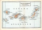  Islas Canarias 1929 Mapa Guìa 18 P Fuerteventura Lanzarote Gomera Hierro 