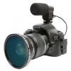  Black 3 5mm Mic Jack External Stereo Microphone for DSLR Camera DV Camcorder 