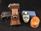  Kodak II Folding Camera Six 20 and Free Norwood Director Exposure Light Meter 